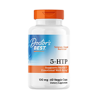 Doctor's Best, 5-HTP Аминокислота(5-гидрокси L-триптофан) из экстракта семян гриффонии,100 мг