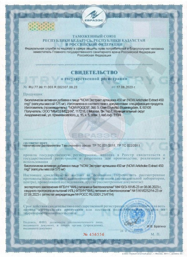 Now, Экстракт артишока 450 мг фото 4