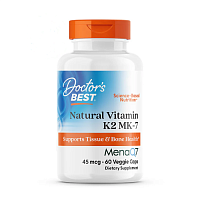 Doctors Best, Витамин K2 MK-7 с MenaQ7, 45 мкг