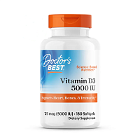 Doctor's Best, Витамин D3 5000 ME