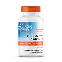 Doctor's Best, Активный фолат 400 с Quatrefolic, 400 мкг